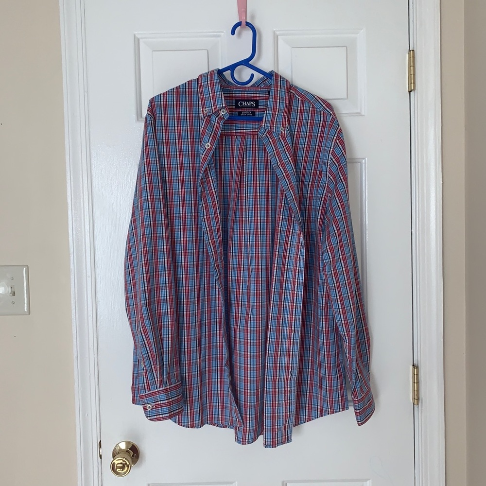 Chaps Checkered Dress Shirt